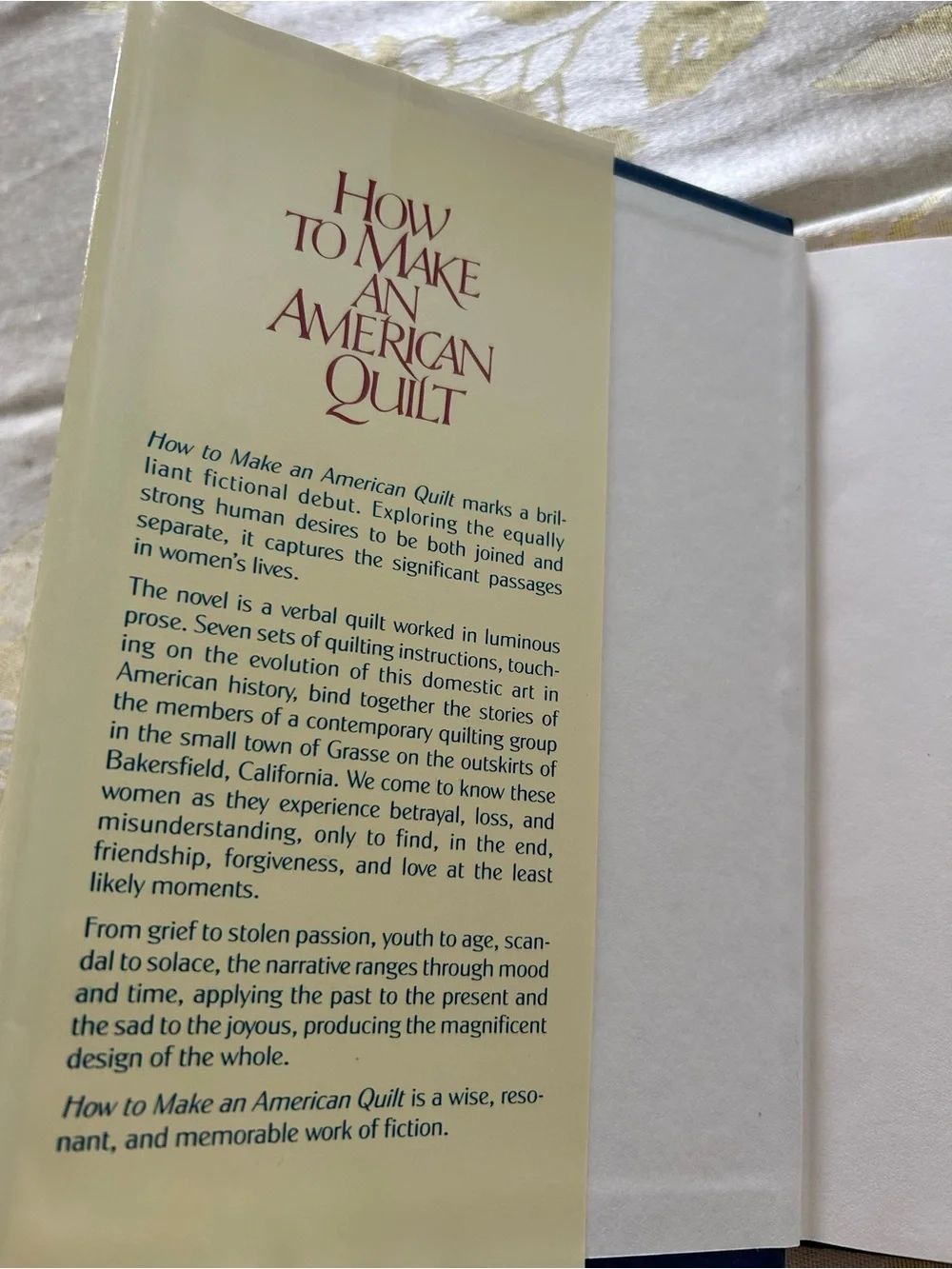 How to Make an American Quilt by Whitney Otto
